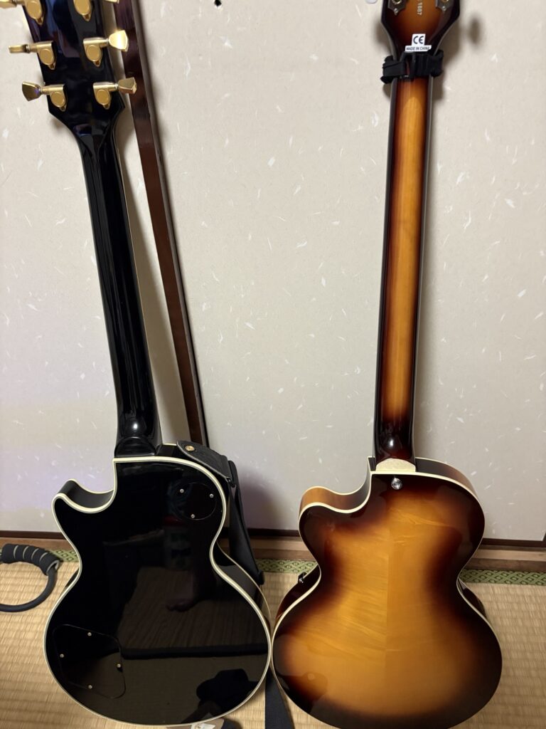 Les Paul とあまり変わらない長さと大きさ