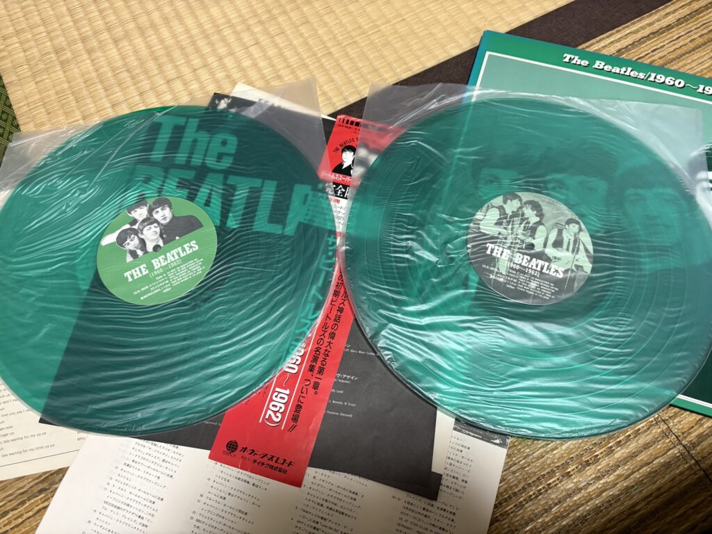 レコードは緑のカラーレコード