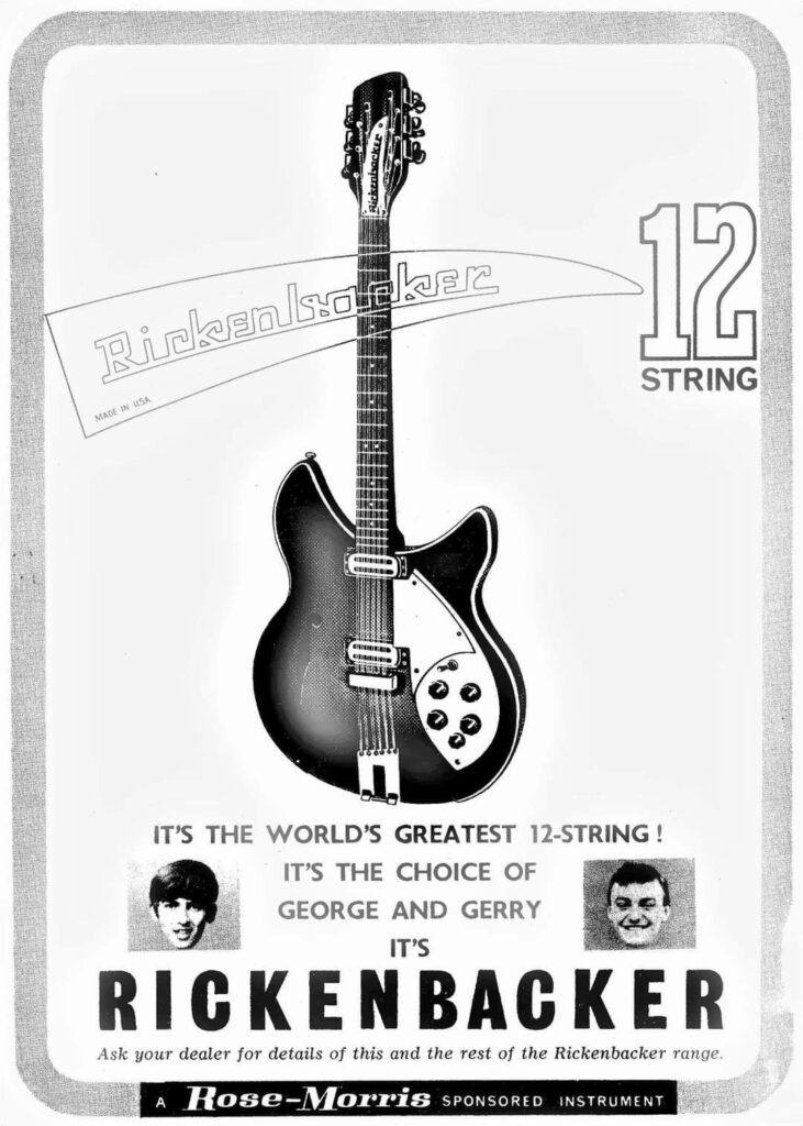 Rickenbacker 12弦ギターの広告